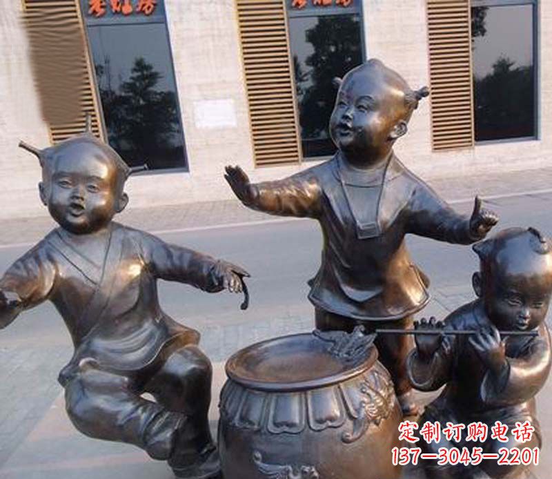 黄冈儿童铜雕——传承精神家园的艺术瑰宝