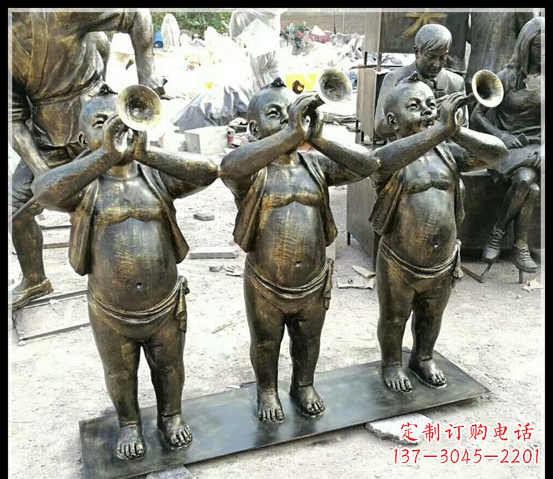 黄冈儿童雕塑弘扬传统文化