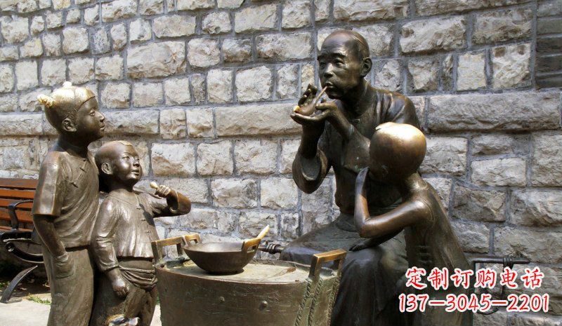 黄冈糖果街的精美雕塑