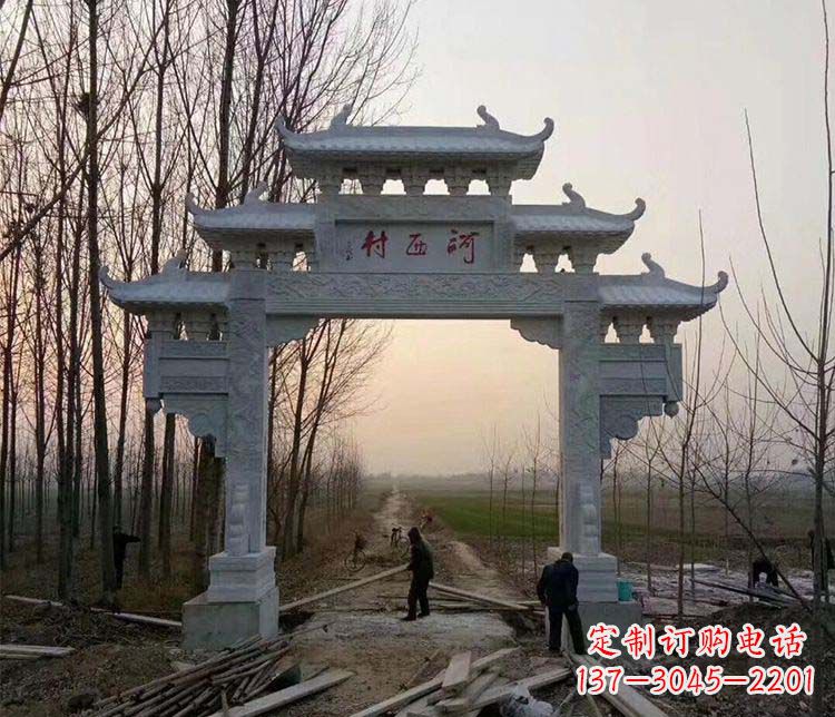 黄冈牌坊雕塑——记忆中的美丽家乡
