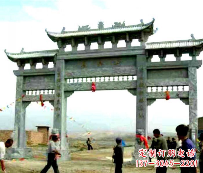 黄冈该牌坊雕塑