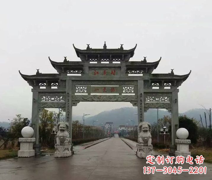 黄冈牌坊石雕传承民间文化