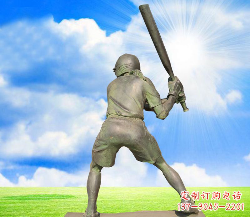 黄冈纪念棒球精美的棒球雕塑