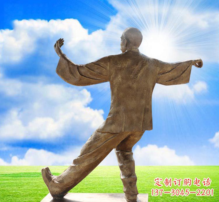 黄冈太极拳雕塑——传承中华文化之精髓