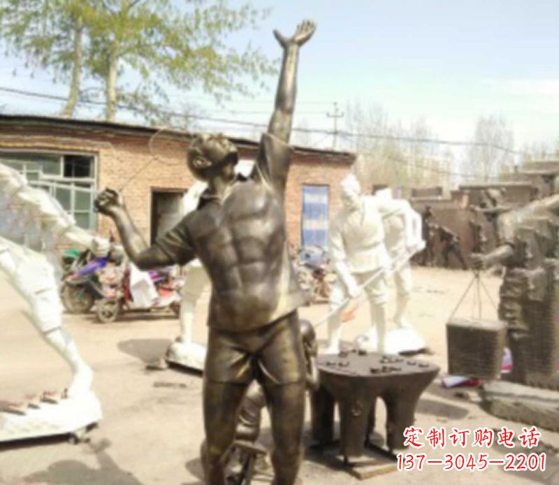 黄冈羽毛球雕塑传承运动精神
