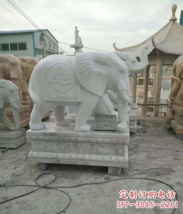 黄冈大理石大象——雕塑之美