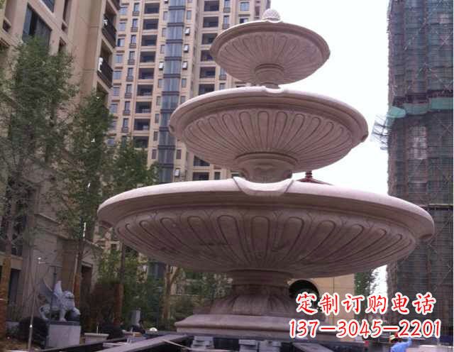 黄冈大理石大型喷泉石雕宏伟精美的艺术之作