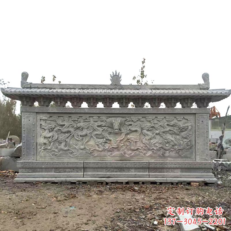 黄冈大理石影壁雕塑美丽的艺术精品