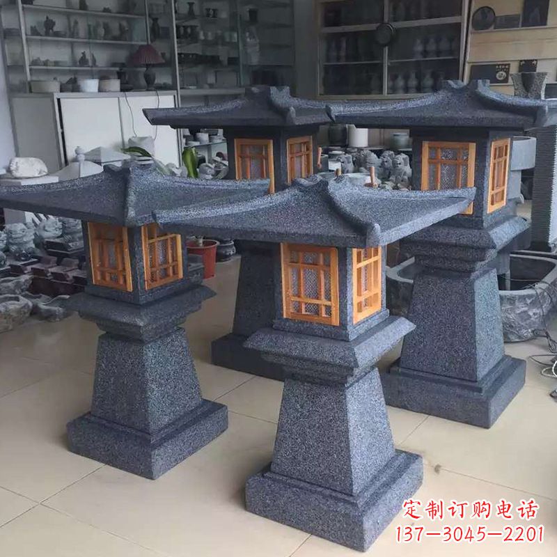 黄冈大理石仿汉阙石雕灯笼