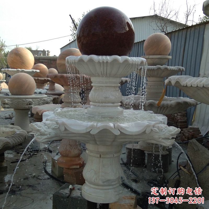 黄冈大理石风水球雕塑传统文化的艺术精髓