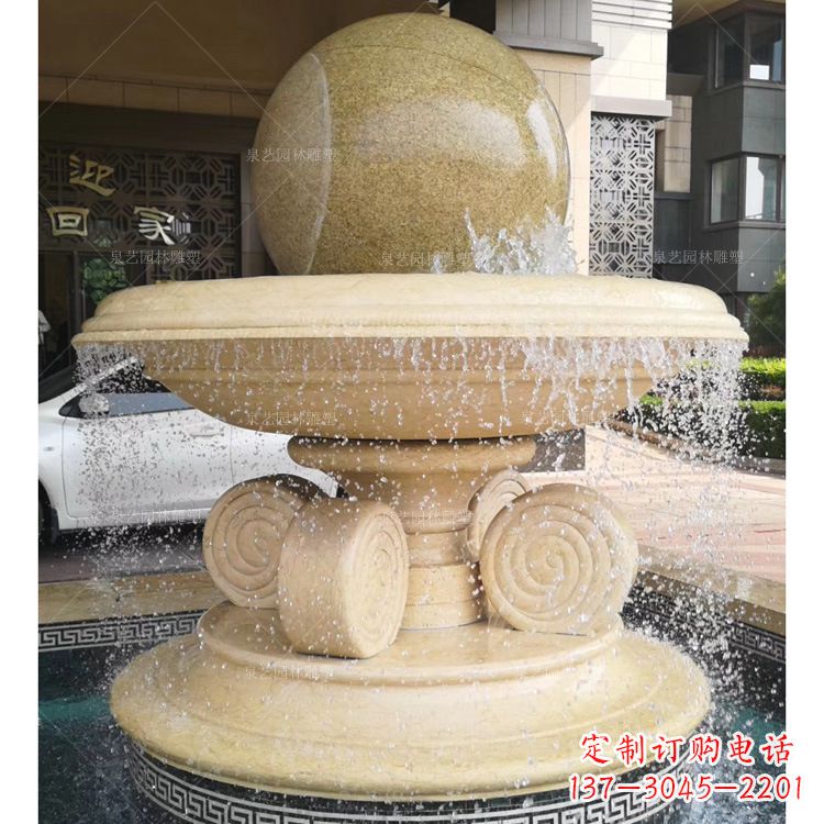 黄冈大理石风水球雕塑传承古老文化的象征