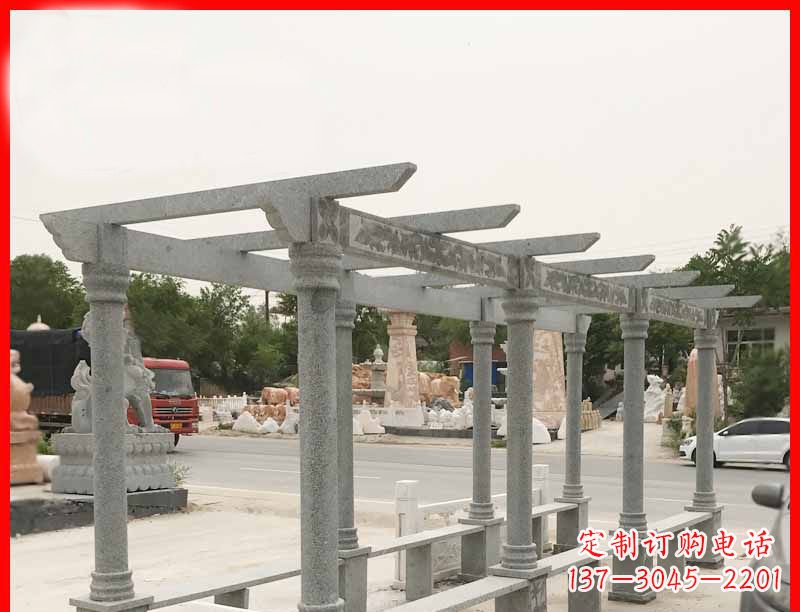 黄冈大理石公园石雕长廊高端定制雕塑