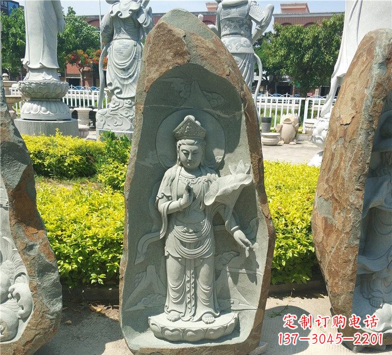 黄冈大理石观音像,以灵性铭刻记忆