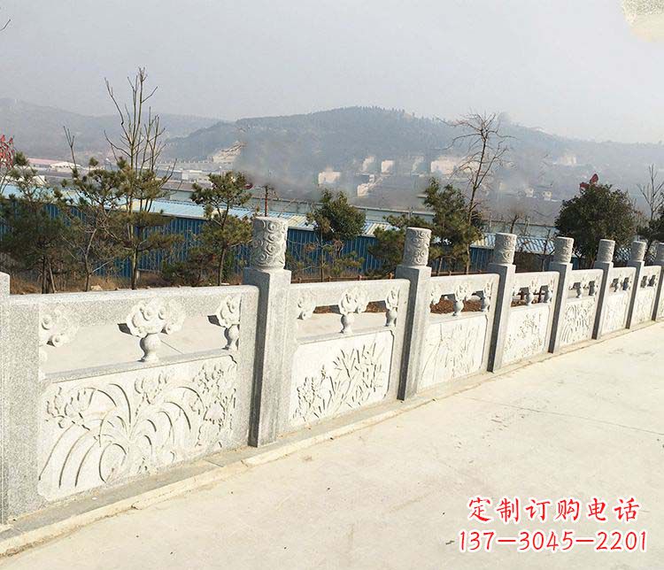 黄冈大理石护城河栏板石雕