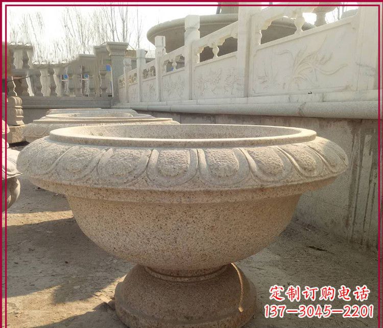 黄冈大理石花盆雕塑