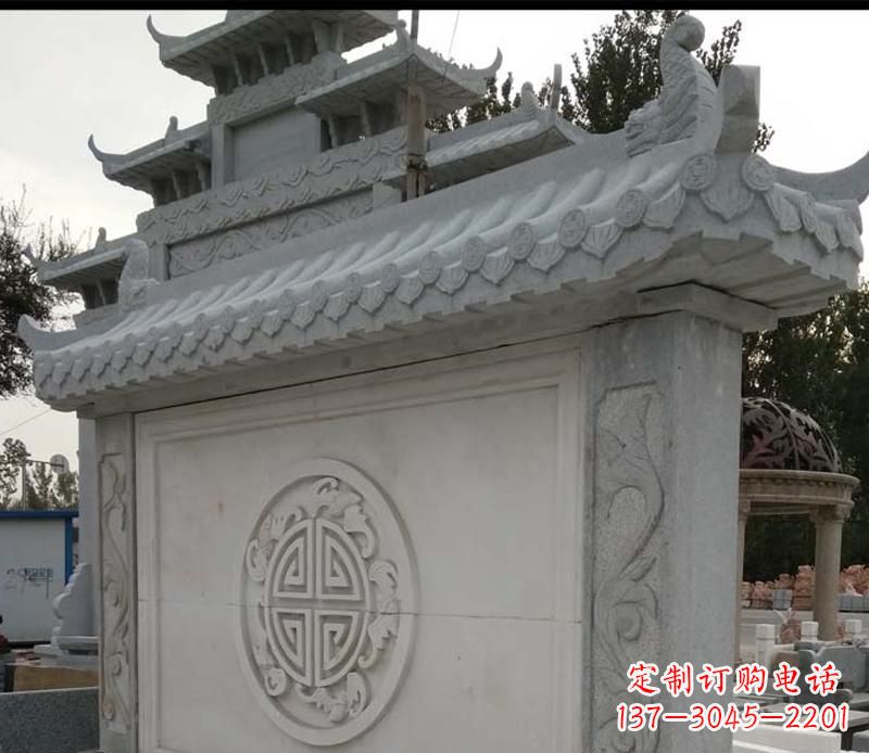 黄冈精美大理石影壁雕塑