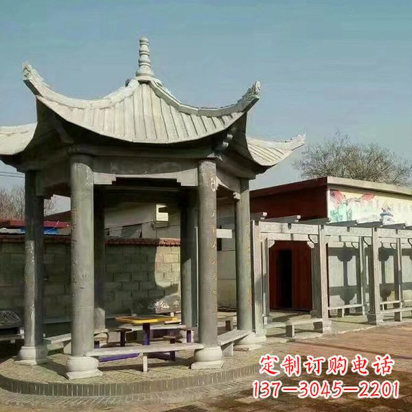黄冈大理石凉亭庭院亭子