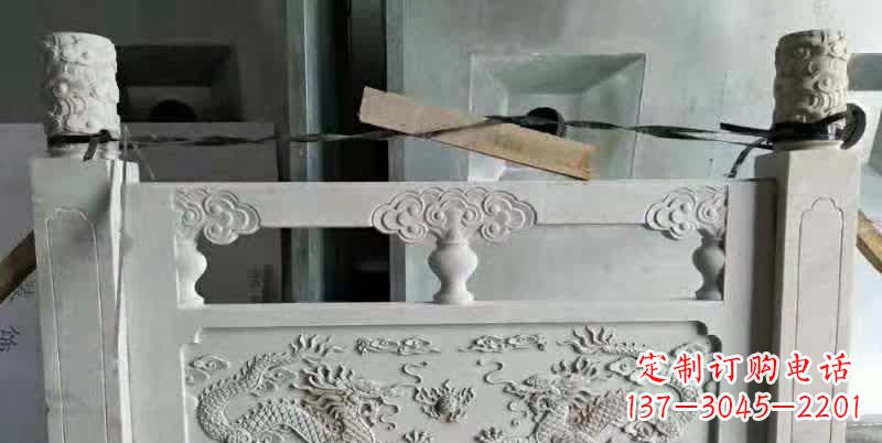 黄冈大理石龙浮雕栏板雕塑