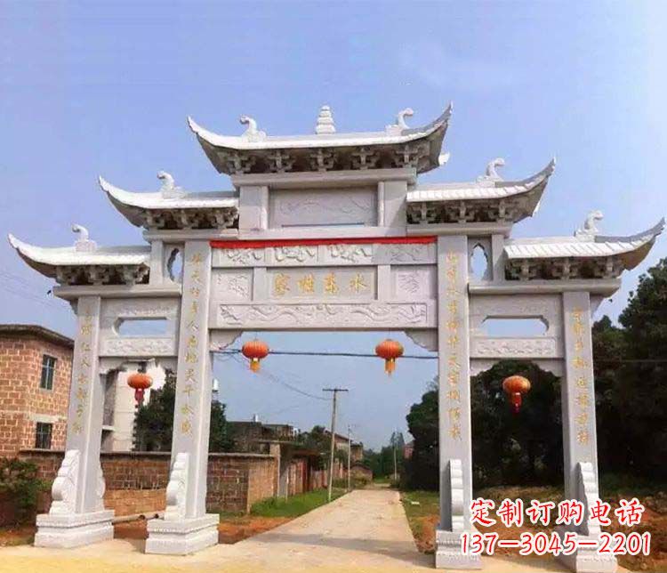 黄冈大理石牌坊石雕