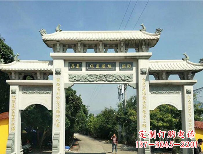 黄冈大理石牌坊雕塑