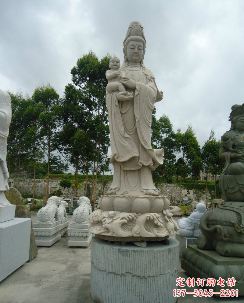 黄冈大理石观音像