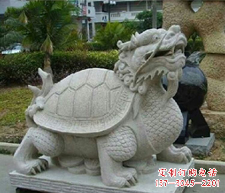 黄冈大理石铜钱龙雕塑