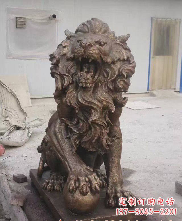 黄冈大理石狮子雕塑,演绎优雅狮子魅力