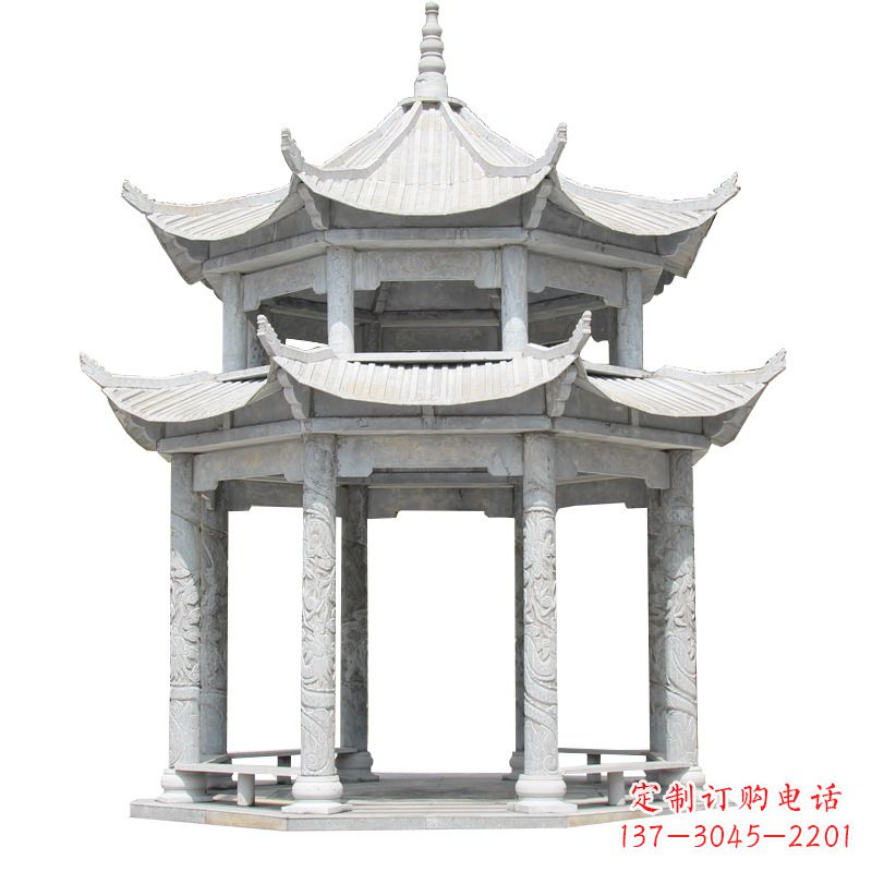 黄冈大理石古建凉亭雕塑