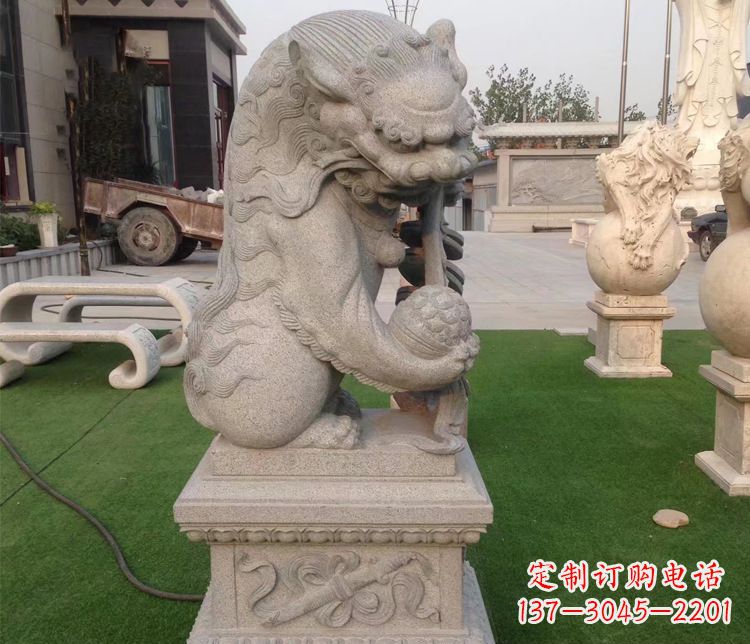 黄冈优雅精致的大理石独角兽雕塑