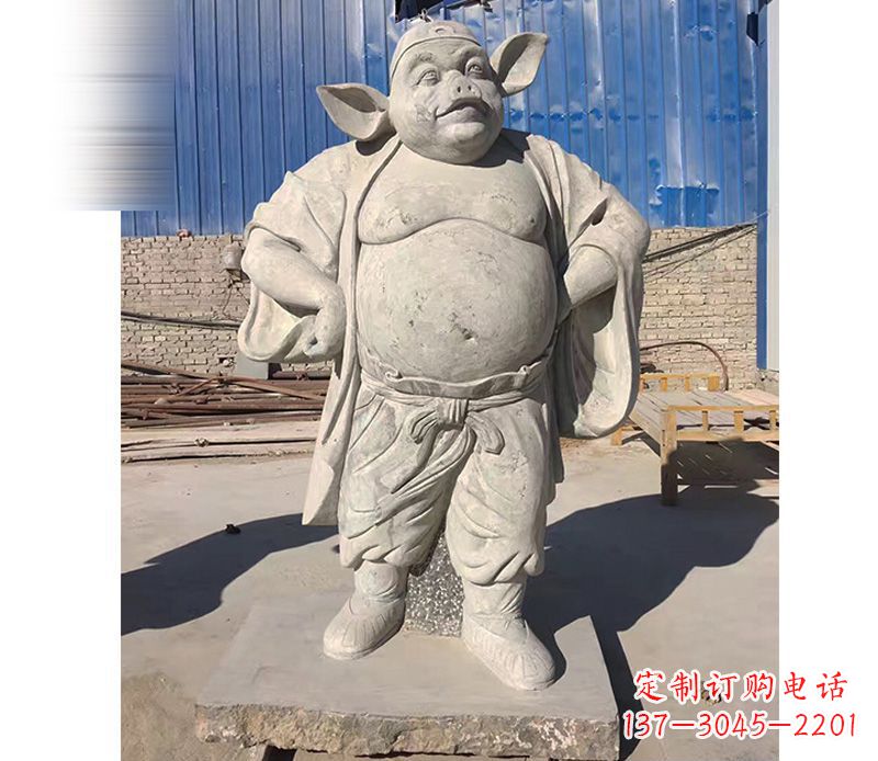 黄冈大理石猪八戒雕塑
