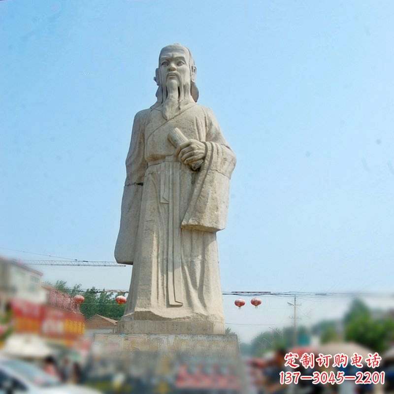 黄冈大理石庄子雕塑-名人雕像