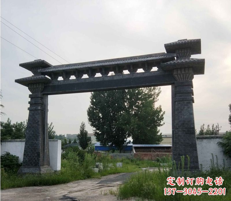 黄冈精美仿古牌坊石雕