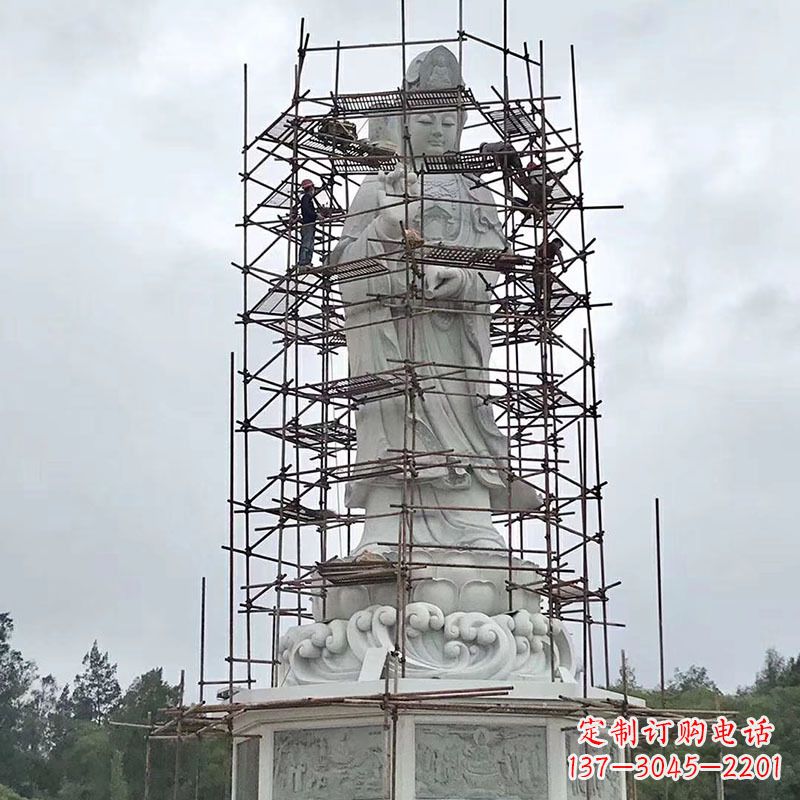 黄冈大型汉白玉观音菩萨石雕