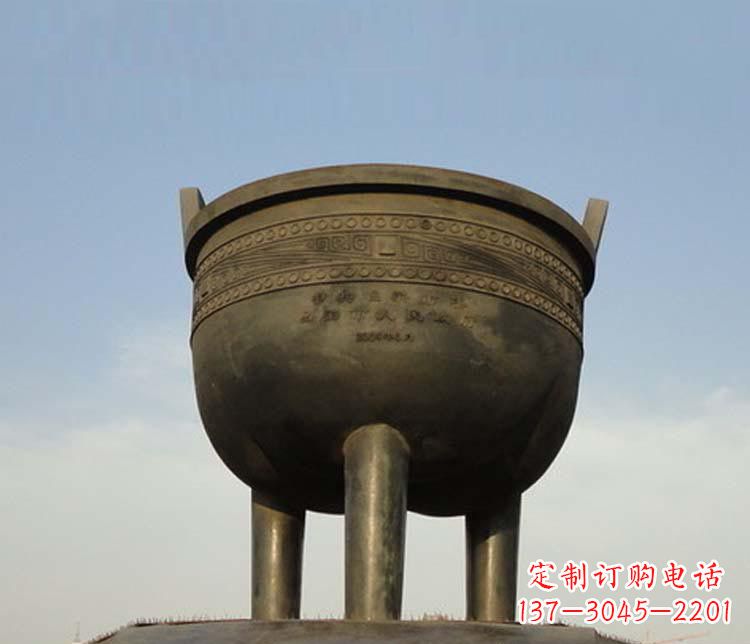 黄冈精美铜香炉雕塑
