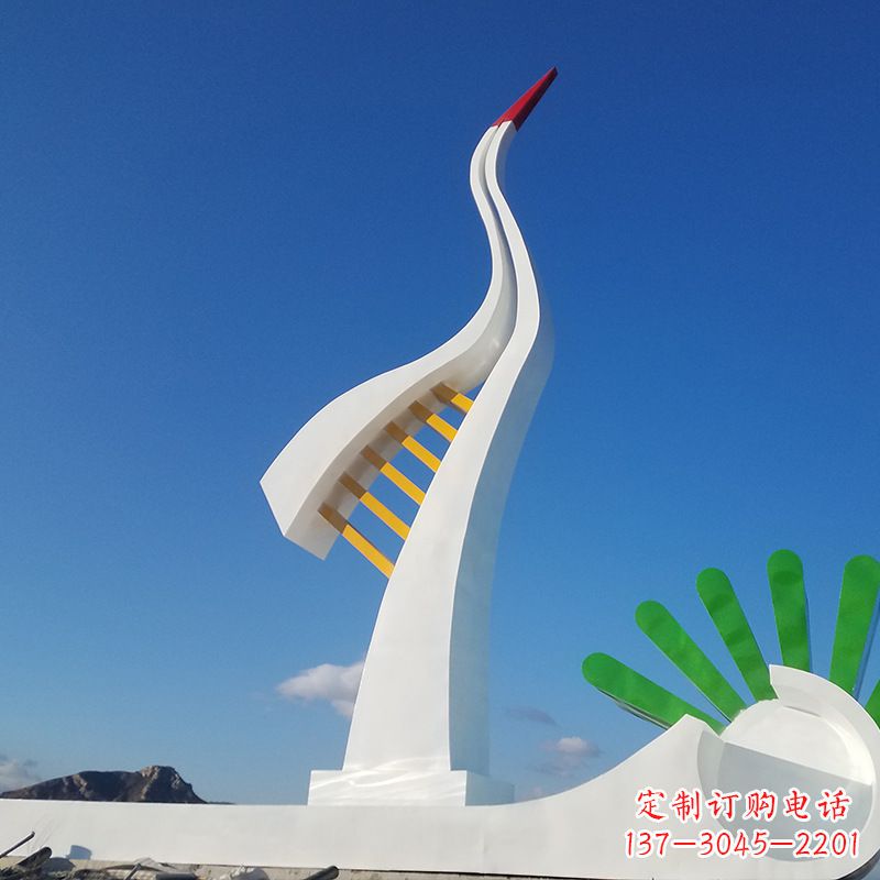 黄冈珍贵雅致的丹顶鹤雕塑