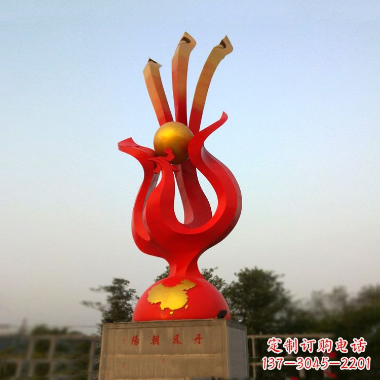黄冈精美不锈钢凤凰雕塑