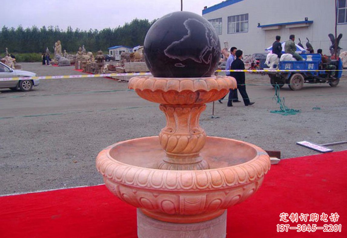 黄冈德化精美风水球雕塑