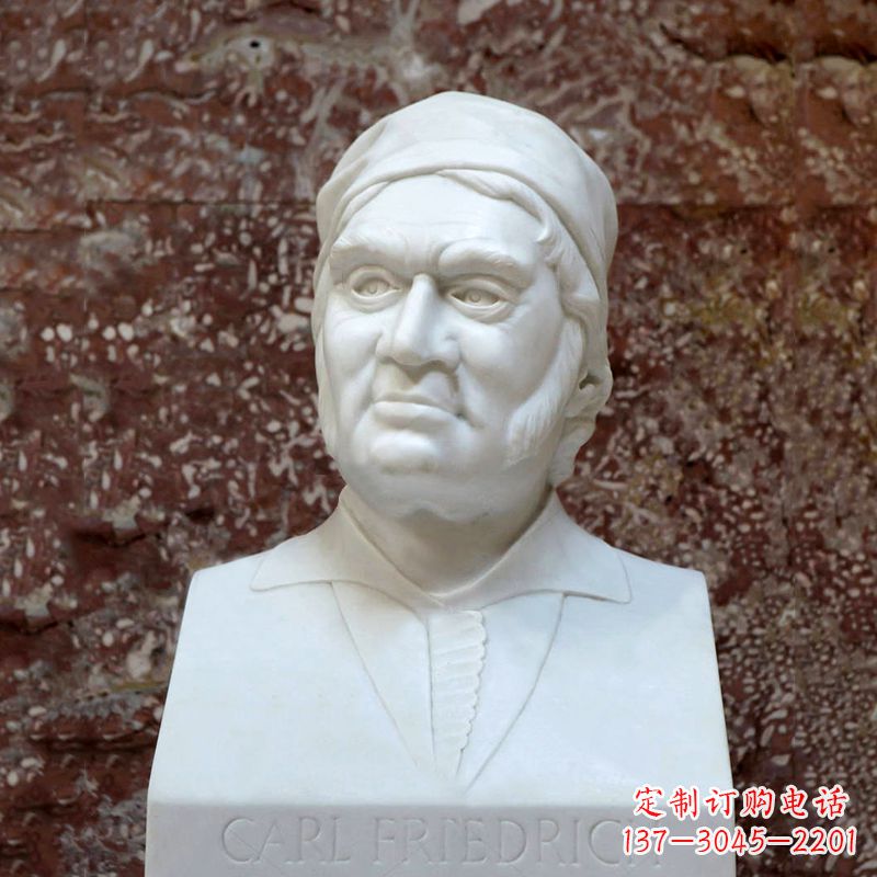 黄冈德国著名数学家高斯汉白玉石雕塑