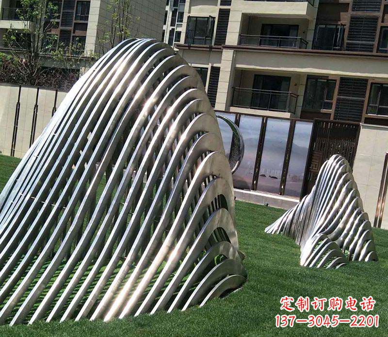 黄冈电镀不锈钢艺术假山雕塑