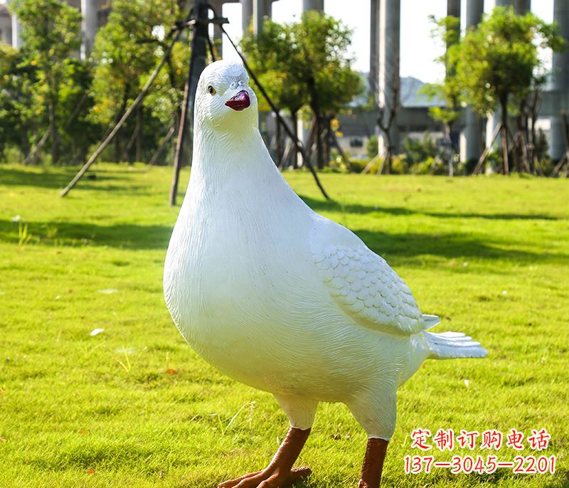 黄冈雕塑和平鸽