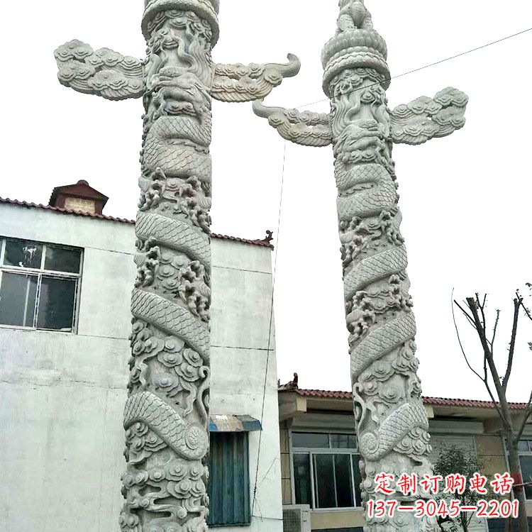 黄冈雕塑华表