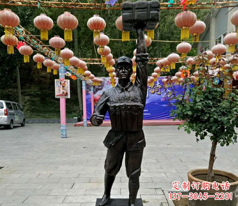 黄冈董存瑞铜雕