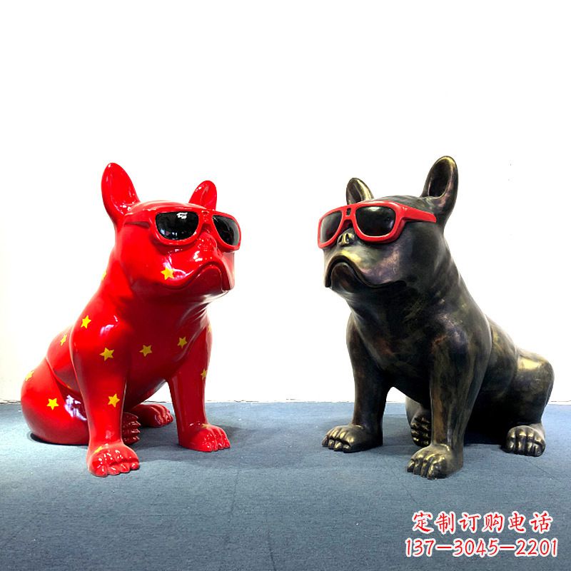黄冈斗牛犬雕塑摆件