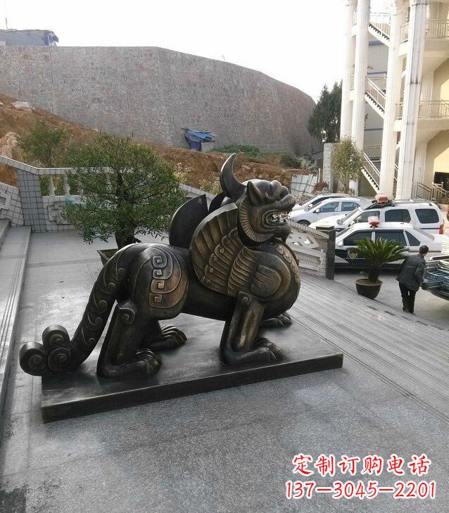黄冈精美独角兽雕塑