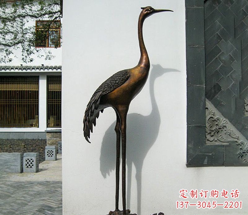 黄冈仙鹤雕塑,精美绝伦,艺术动人