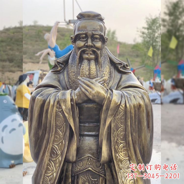 黄冈中领雕塑贵族——伟大的孔子雕塑