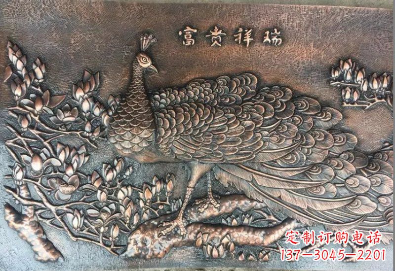 黄冈华丽锻铜孔雀雕塑