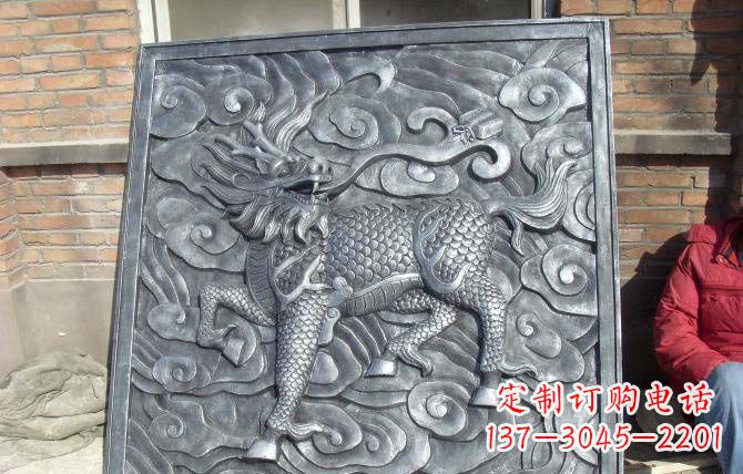 黄冈雕塑·锻铜古典麒麟