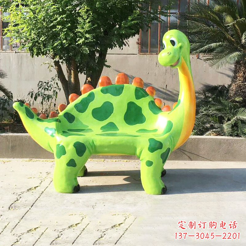 黄冈玻璃钢恐龙雕塑座椅