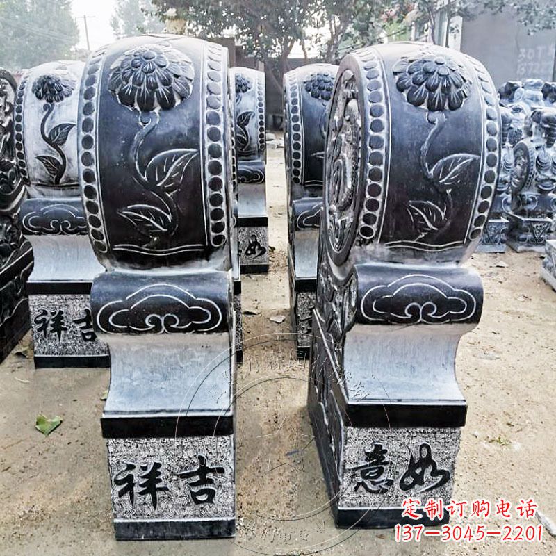 黄冈仿古门枕石门墩雕塑